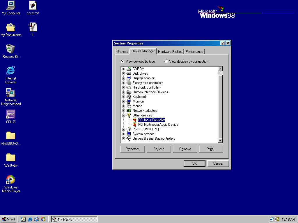 Compaq-10-100-tx-pci-intel-wol-utp-controller Driver Windows 98